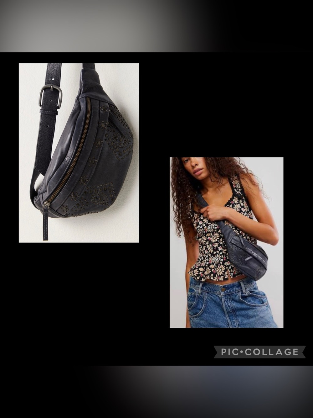 Free People Ana Leather Sling Bag NWT
